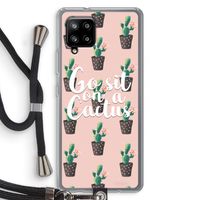Cactus quote: Samsung Galaxy A42 5G Transparant Hoesje met koord Cactus quote: Samsung Galaxy A42 5G Transparant Hoesje met koord