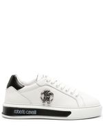 Roberto Cavalli baskets Mirror Snake en cuir - Blanc - thumbnail