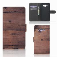 Samsung Galaxy J7 2016 | Book Style Case | Old Wood