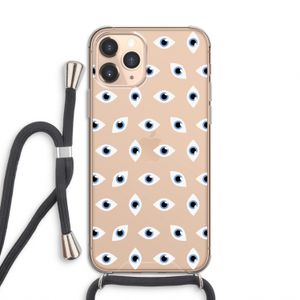 Eyes pattern: iPhone 11 Pro Transparant Hoesje met koord