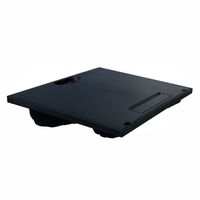 Laptopkussen kunststof / badstof - verstelbaar - zwart - thumbnail