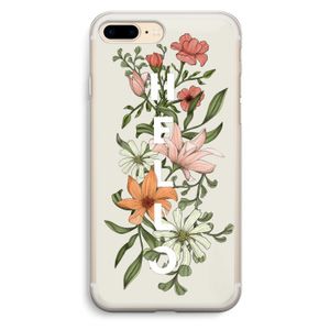 Hello bloemen: iPhone 7 Plus Transparant Hoesje