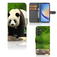 Samsung Galaxy A24 4G | Telefoonhoesje | Met pasjeshouder | Panda