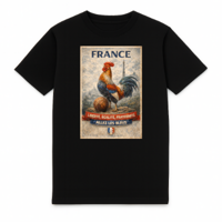 FC ELEVEN - Frankrijk Allez Les Bleus Heavy T-Shirt - Zwart