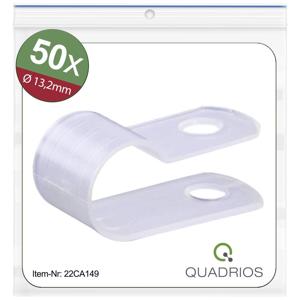 Quadrios 22CA149 Bevestigingsklem Schroefbaar 22CA149 Bundel-Ø (bereik) 13.2 mm (max) Naturel 1 set(s)