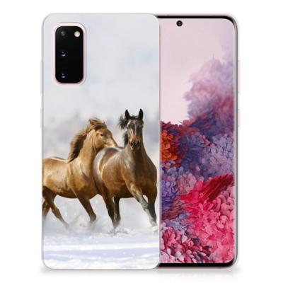 Samsung Galaxy S20 | TPU Hoesje | Paarden