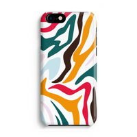 Colored Zebra: iPhone 8 Volledig Geprint Hoesje