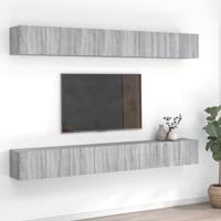 Tv-meubelen 8 st 60x30x30 cm bewerkt hout grijs sonoma eiken