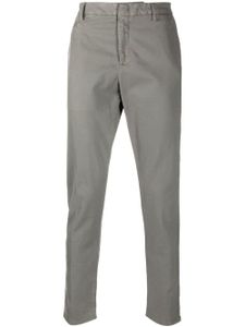 DONDUP pantalon slim à fermeture dissimulée - Gris