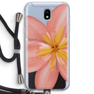 Pink Ellila Flower: Samsung Galaxy J5 (2017) Transparant Hoesje met koord