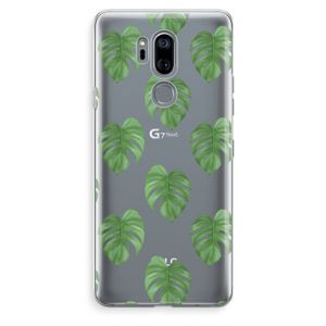 Monstera leaves: LG G7 Thinq Transparant Hoesje