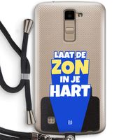 Laat de zon in je hart: LG K10 (2016) Transparant Hoesje met koord