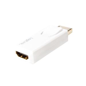 LogiLink CV0100 tussenstuk voor kabels DisplayPort HDMI Wit