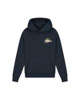 Malelions winter hoodie jongens - navy blauw/geel - splash