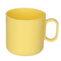 Plasticforte onbreekbare Drinkbekers - kunststof - 320 ml - geel - kinderen - camping Plasticforte onbreekbare Drinkbekers - kunststof - 320 ml - geel - kinderen - camping