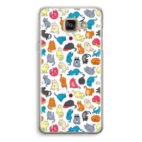 Kleurrijke katten: Samsung Galaxy A5 (2016) Transparant Hoesje