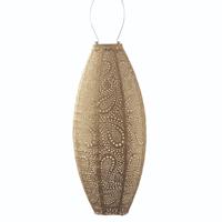 Long Oval 20 Paisley Gold Solar lampion - Lumiz