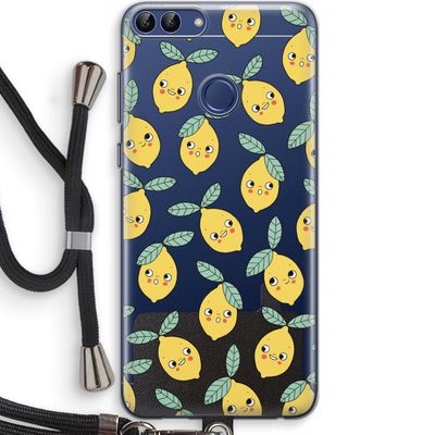 Citroenen: Huawei P Smart (2018) Transparant Hoesje met koord