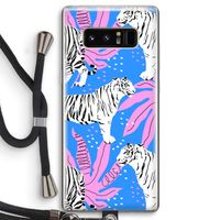 Tijger: Samsung Galaxy Note 8 Transparant Hoesje met koord