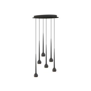 Grau Falling Sun Chandelier 6 - Zwart