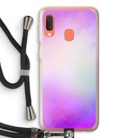 Clouds pastel: Samsung Galaxy A20e Transparant Hoesje met koord Clouds pastel: Samsung Galaxy A20e Transparant Hoesje met koord
