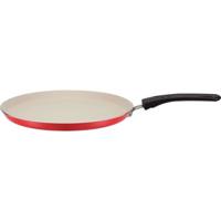 Crêpemaker met spreider - GSW - 456715 - Aluminium - Rode siliconen buitenkant - 26 cm - Alle kookplaten inclusief inductie