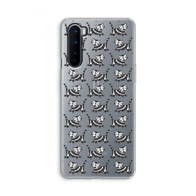 Zwarte poes: OnePlus Nord Transparant Hoesje