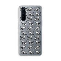 Zwarte poes: OnePlus Nord Transparant Hoesje