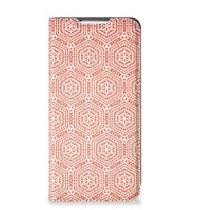 Samsung Galaxy S22 Hoesje met Magneet Pattern Orange