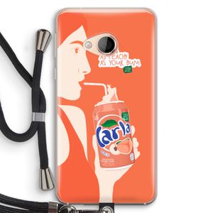 Peach please!: HTC U Play Transparant Hoesje met koord