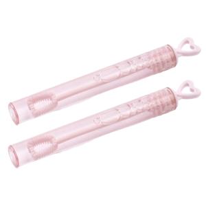 Bellenblaas voor Bruiloft/trouwerij party - 96x stuks - uitdeel flesjes - roze met hartje
