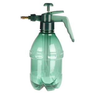 Plantenspuit met hoge druk sproeier - kunststof - 1.5 liter - groen