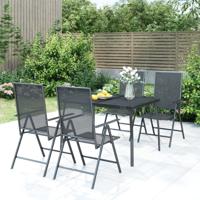5-delige Tuinset staal antracietkleurig