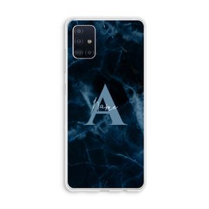 Midnight Marble: Galaxy A51 4G Transparant Hoesje