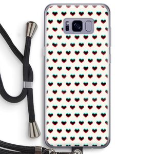 Hartjes: Samsung Galaxy S8 Transparant Hoesje met koord