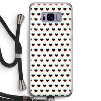 Hartjes: Samsung Galaxy S8 Transparant Hoesje met koord