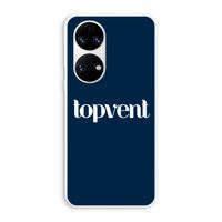 Topvent Navy: Huawei P50 Transparant Hoesje