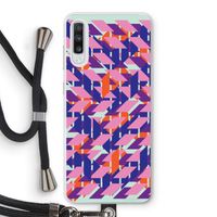 Skew Blush 3: Samsung Galaxy A70 Transparant Hoesje met koord
