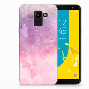 Hoesje maken Samsung Galaxy J6 2018 Pink Purple Paint