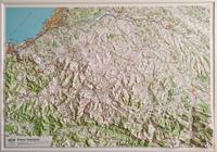 Reliëfkaart 60180 Pays-Basque met voelbaar 3D reliëf | 113 x 80 cm | IGN - Institut Géographique National