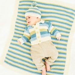 Breipatroon Stylecraft Naturals - Bamboo + Cotton DK No. 9831 Vest, muts & dekentje