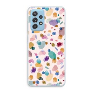 Terrazzo Memphis Pink: Samsung Galaxy A73 Transparant Hoesje