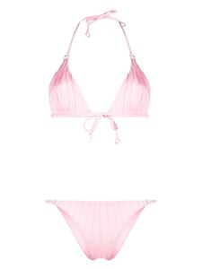 Noire Swimwear bikini à fronces - Rose