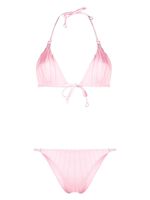 Noire Swimwear bikini à fronces - Rose - thumbnail