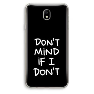 Don't Mind: Samsung Galaxy J7 (2017) Transparant Hoesje