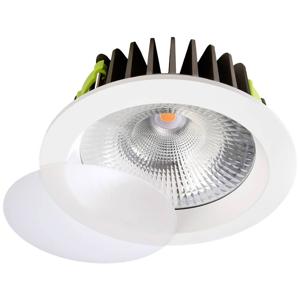 Deko Light 565184 COB 210 LED-inbouwlamp Energielabel: G (A - G) LED vast ingebouwd 37 W Verkeerswit (RAL 9016)