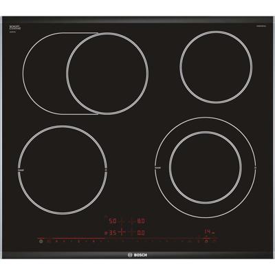 Bosch Serie 8 PKN675DP1D kookplaat Zwart, Roestvrijstaal Ingebouwd Keramisch 4 zone(s)