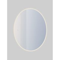 Adema Oval badkamerspiegel ovaal 60x80cm met indirecte LED verlichting met spiegelverwarming en touch schakelaar NAB001-B-60x80