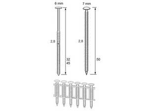 Dutack Coilnagels RNCS28 Rvs 50mm Ring Lensk ds6000 st. - 5243005