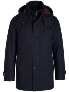 Norwegian Wool parka City Active à capuche - Bleu